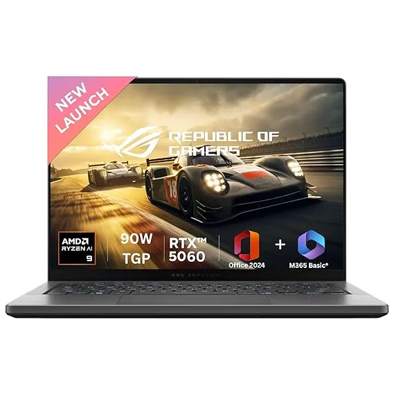 ASUS ROG Zephyrus G14 with RTX 5060 and AMD Ryzen 9 270 Image