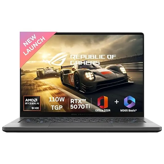 ASUS ROG Zephyrus G14 with RTX 5070 Ti and AMD Ryzen AI 9 HX 370 Image