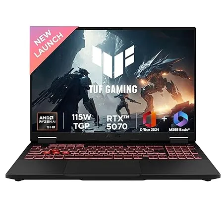 ASUS TUF A16 with RTX 5070 and Ryzen 9 8940HX Image