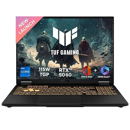 ASUS TUF F16 with RTX 5060 and i7 14th Gen Image